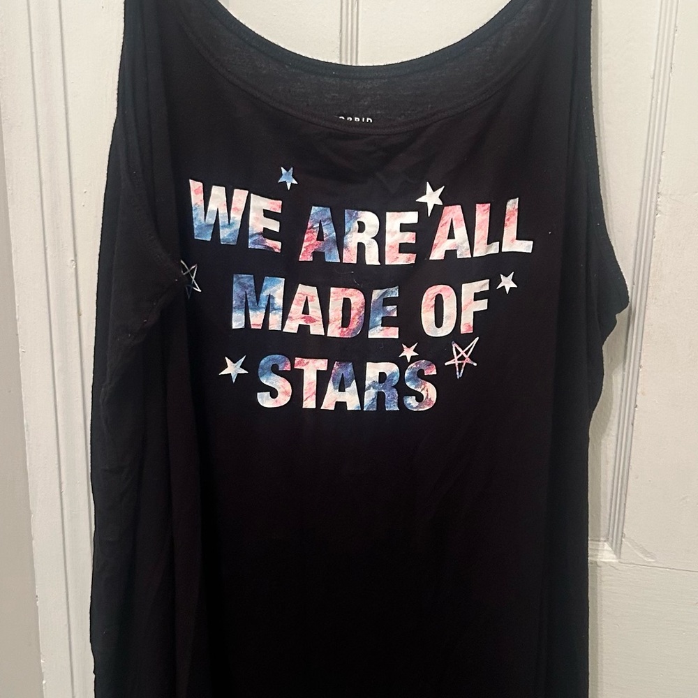 Torrid Black 'We Are All Made of Stars' Tank Top